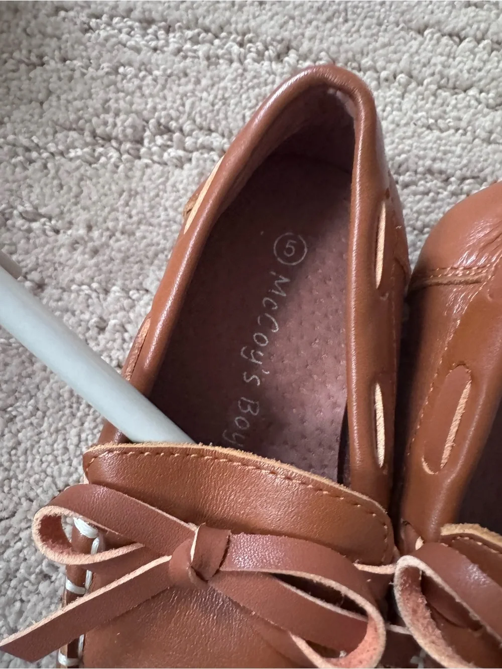 Kids Brown Slip-On Moccasin Loafers